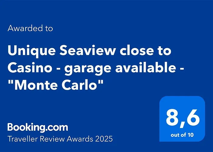 Unique Seaview Close To Casino - Garage Available - Monte Carlo Appartement *